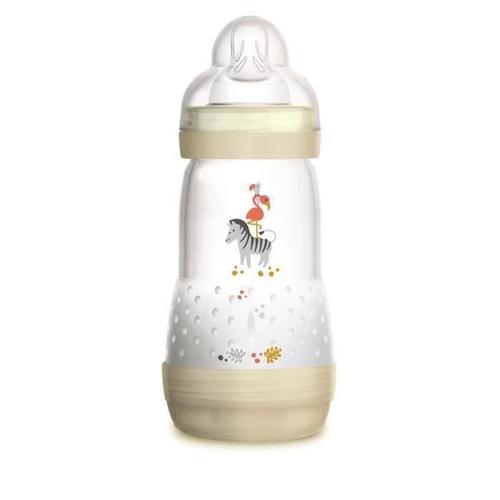 Mam Biberon Easy Start Anti-Colique - 260ml - 0 À 6 Mois - Tétine Débit 2 - Blanc