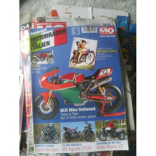 Motorrad Magazin 12 De 2009 Ducati Monster 1100s,1100 Mhr,Mv Agusta Brutale 989r,1078rr,F4 1078rr,Ducati 1198,Bmw R1200gs,Moto Morini Scrambler,Ducati 999s,Monster 1000,Iamoto Guzzi Bellagio