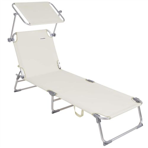 Transat De Jardin Ibiza Crème En Aluminium Réglable