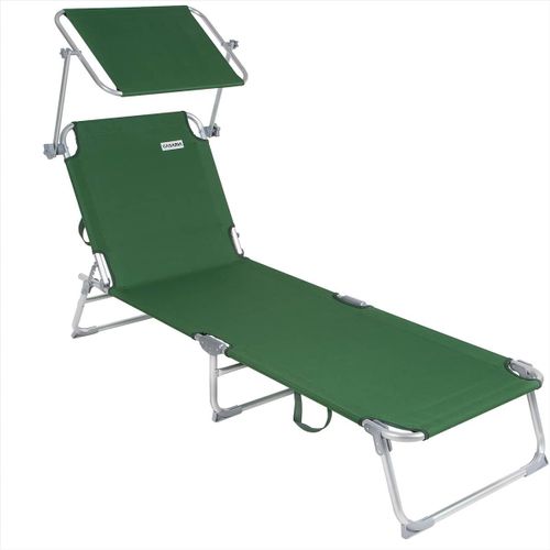 Transat De Jardin Ibiza Vert En Aluminium