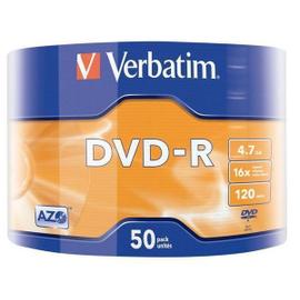 Verbatim DVD-R 4.7 Go 16x imprimable (par 50, spindle) - DVD