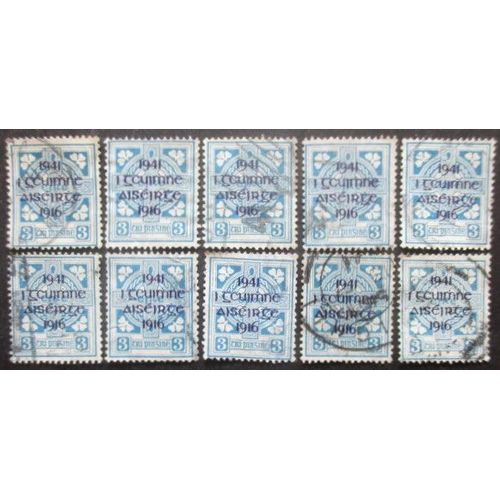 Irlande N°94 X 10 Oblitéré Cote 200€