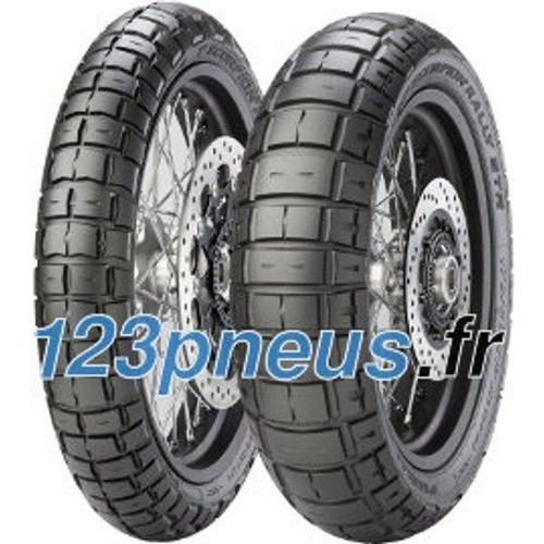 Pneu Moto - Pirelli Scorpion Rally STR ( 90/90-21 TL 54V Roue avant, M/C, variante A, Marquage M+S )