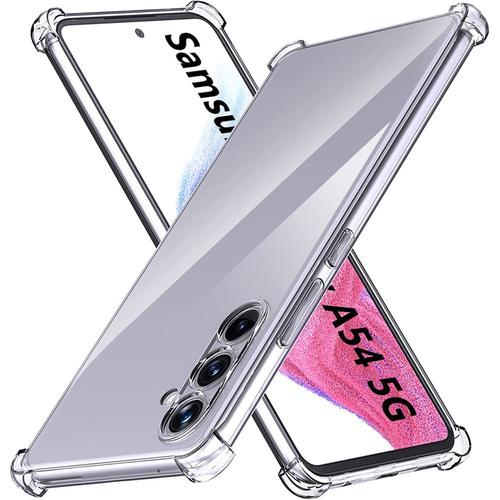 Coque Pour Samsung Galaxy A54 Silicone Antichoc Anti Rayures Transparent Slim Coins Renforcés - E.F.Connection