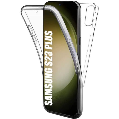 Coque Pour Samsung Galaxy S23+ (S23 Plus) Intégrale Silicone + Pc 360 Transparente - E.F.Connection