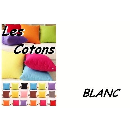 Taie Oreiller 50x80 Cm 80x50 Cm 100 % Coton Neuf Fabrique En France / Blanc