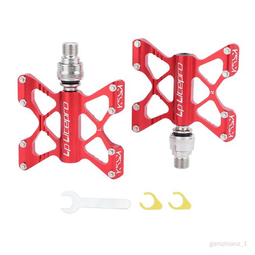 Gamchiano Pédales Vélo Vélo De Montagne Cycle 9/16'' Pièces Rouge