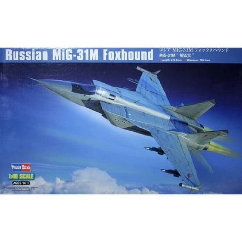 Hobby Boss 381755 1/48 Mig 31 M Foxhound Modèle Kit-Hobby Boss