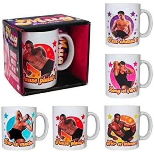 Sdt Lot De 2 Mugs Striptease Homme Modele Assorti