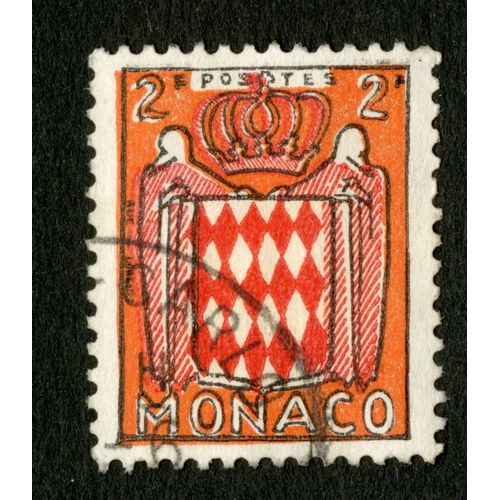 Timbre Oblitéré Monaco, Postes, 2f