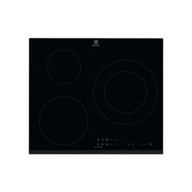 Electrolux SÉRIE 300 BIT60336BK - Table de cuisson à induction - 3 plaques de cuisson - Niche - largeur : 56 cm - profondeur : 49 cm - noir - avec avant biseauté