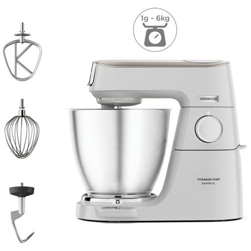 Robot pâtissier Kenwood KVL65.009WH Titanium Chef Baker XL