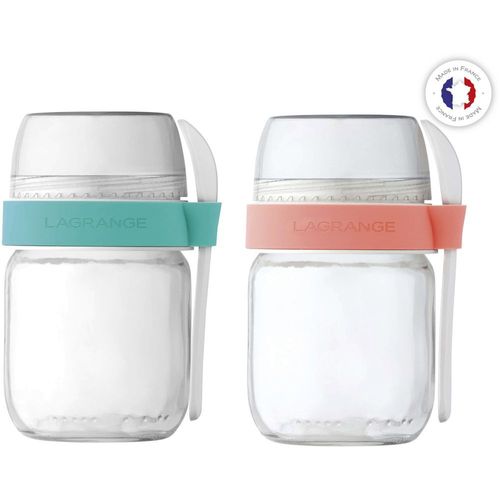 Pot LAGRANGE x2 compartimentés Pamplemousse/Chloro