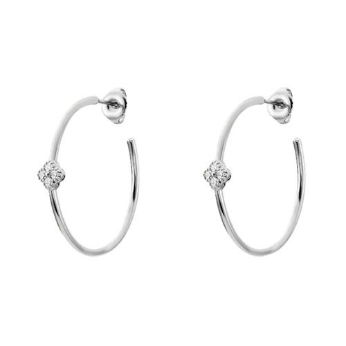 Boucles D'oreilles Créoles Agatha Beloved Argent