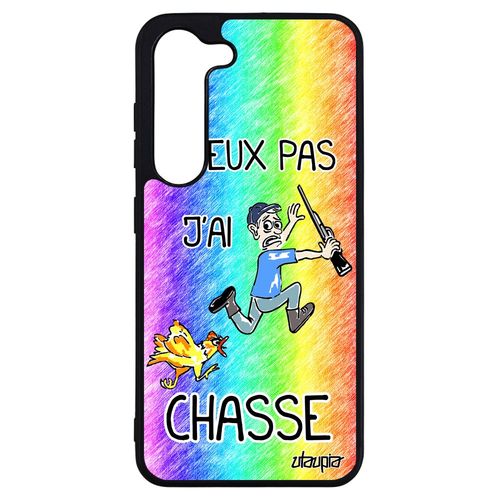 Coque En Silicone Samsung Galaxy S23+ Plus J'peux Pas J'ai Chasse Drole Homme Comique Humour Vert Humoristique Rigide Chasseur Cover