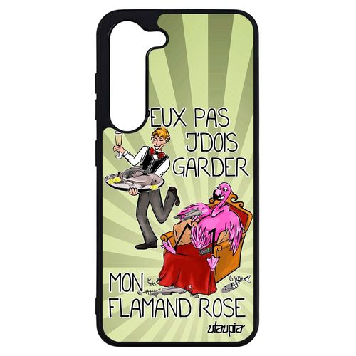Coque Samsung Galaxy S23+ Plus Silicone J'peux Pas J'dois Garder Mon Flamand Rose Jpeux Case Aluminium Humoristique Texte Je Cartoon