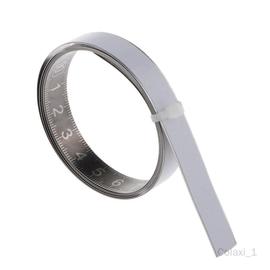 Ruban à mesurer auto-adhésif 8 pièces, étiquette de ruban de règle en  acier, règle collante en métal lecture gauche ou droite