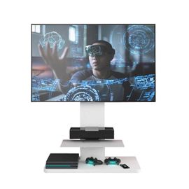 Kairos Home Meuble Tv Torino Kt090bio Fino A 55" (Blanc - Métal Et Verre)