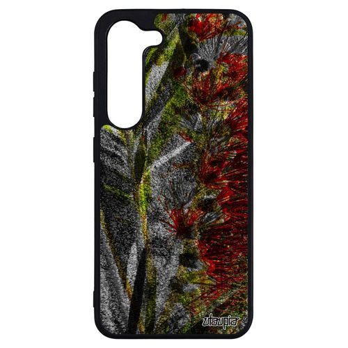 Coque Fleurs Pour Galaxy S23+ Plus En Silicone Design Vert Original Plante Exotique De Protection Dessin Nature Aluminium 4g Samsung