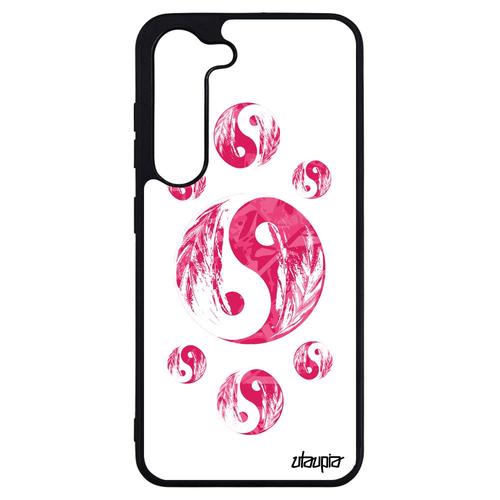 Coque Samsung S23+ Plus Silicone Yin Et Yang Feng Shui Tattoo Rigide Masculin Feminin Telephone Imprimé Ying Bien & Mal Noir Galaxy