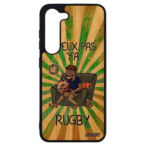Coque Galaxy S23+ Plus Bois Silicone J'peux Pas Y'a Rugby Telephone Cover Drole Comique Supporter Vert Xv De France Je Jpeux Samsung
