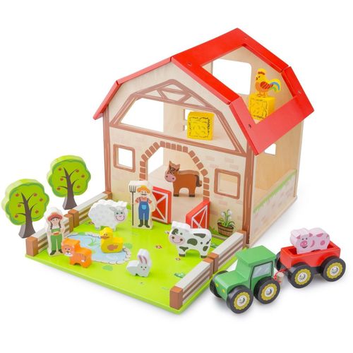 New Classic Toys - 10850 - Jouets En Bois - Jouet De La Ferme En Bois