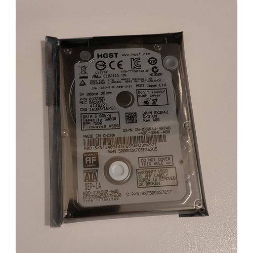 Disque dur HGST 500 Go 2.5" HTB-TT7SAE500
