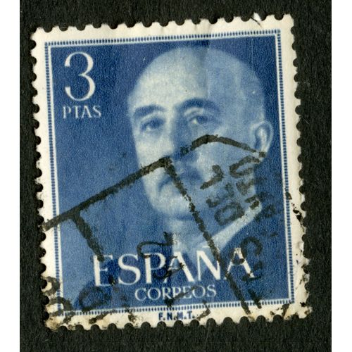 Timbre Oblitéré Espana, Correos, 3 Ptas