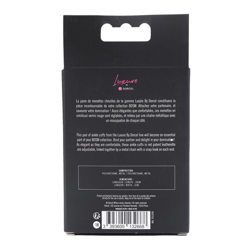 Menottes Poignets Bdsm Vernies Jeux De Soumission Luxure