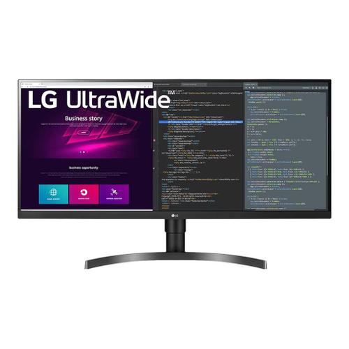 LG UltraWide 34WN750P-B - WN750P Series - écran LED - 34' - 3440 x 1440 UWQHD @ 75 Hz - IPS - 300 cd/m² - 1000:1 - HDR10 - 5 ms - 2xHDMI, DisplayPort - haut-parleurs