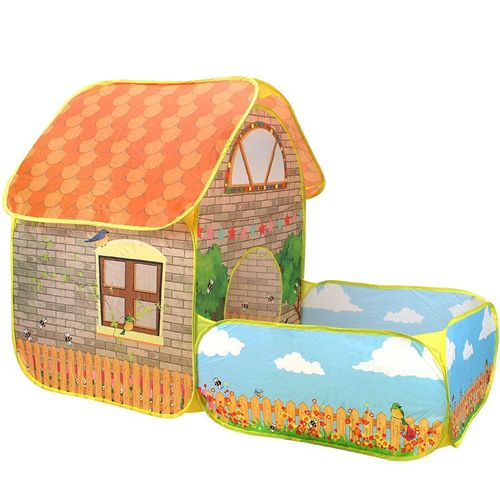 Tente De Dinosaure Pour Enfants,Parc Portable 3 En 1,Tente De Plage Pour Enfants,Tipi Pour Enfants,Jeux De Plein Air,Jardin,Piscine À Balles - Type Qc0072yellow