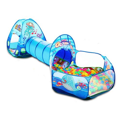 Tente De Dinosaure Pour Enfants,Parc Portable 3 En 1,Tente De Plage Pour Enfants,Tipi Pour Enfants,Jeux De Plein Air,Jardin,Piscine À Balles - Type Qc0031hd