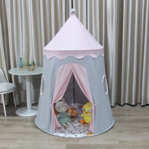 Tente Jouet Pour Enfants,Jeu D'intérieur Et D'extérieur,Château De Princesse Tipi De Jardin,Jouets Mignons Pliants,Tente De Chambre De Bébé,Tipi De Maison,Cadeaux De Jouets - Type Pink