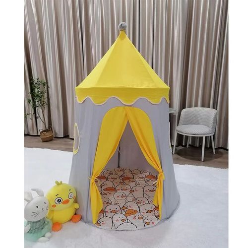 Tente Jouet Pour Enfants,Jeu D'intérieur Et D'extérieur,Château De Princesse Tipi De Jardin,Jouets Mignons Pliants,Tente De Chambre De Bébé,Tipi De Maison,Cadeaux De Jouets - Type Yellow