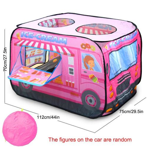Tente De Jeu Nette Playhood Pour Enfants,Camion De Pompiers,Voiture De Police,Maison De Jeu Intérieure Inative Princess-Blast - Type Pink Food Truck