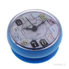 Horloge murale étanche Horloge de salle de bain Horloge de salle de bain  Horloge de cuisine Horloge de douche Horloge de ventouse avec anneau de  serviette