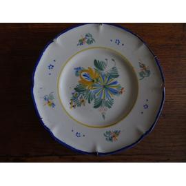 Assiette Ancienne En Fa Ence De Nevers Sign E A Montagnon Gm D Cor