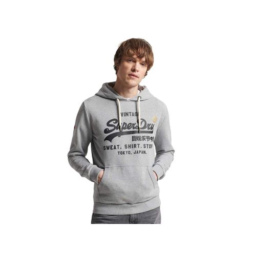 Sweat Superdry Classique Vintage Logo Store Homme Gris