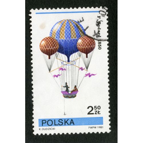 Timbre Oblitéré Polska , Godard, 1850, Dudzicki, 1981, 2,50 Zl
