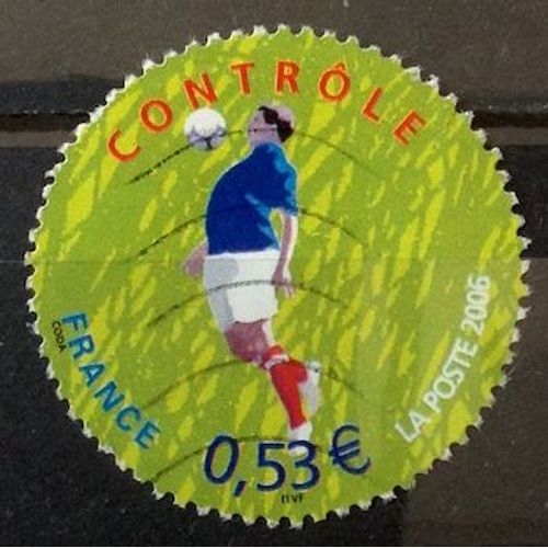 Coupe Monde Foot Allemagne 2006 - Contrôle 0,53€ (Superbe N° 3911) Obl - France Année 2006 - Brn83 - N29939