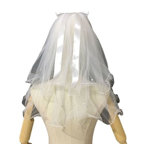 Coiffe De Mariée Avec Ruban De Perles Double Couche,Coiffure N?ud Papillon,Bord Roulé,Maille,Photo Rouge,Coiffure Lumineuse Pour Enfants