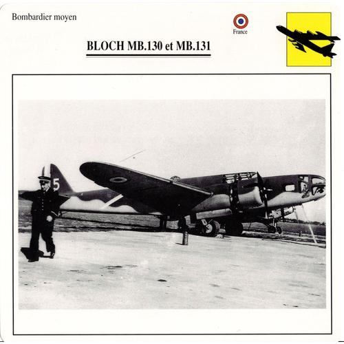 Fiche Avion Bloch Mb.130 Et Mb.131