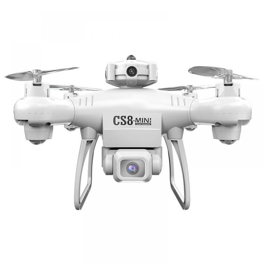 Mini drone avec caméra, hélicoptère télécommandé, cadeaux pour garçons et  filles, quadrirotor FPV RC avec caméra vidéo HD, retour automatique, vol  circulaire, maintien d'altitude (blanc)