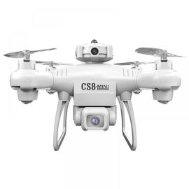 Mini drone avec caméra, hélicoptère télécommandé, cadeaux pour garçons et  filles, quadrirotor FPV RC avec caméra vidéo HD, retour automatique, vol  circulaire, maintien d'altitude (blanc)