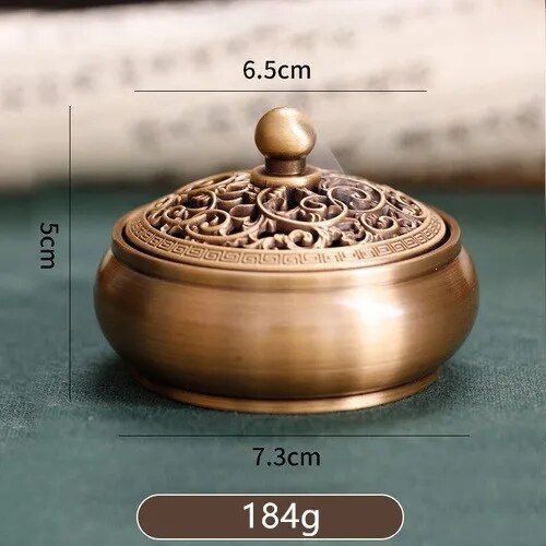 Brûleur d'encens antique chinois en laiton,diffuseur d'arômes de chambre à coucher,diffuseur d'arômes,décoration de la maison