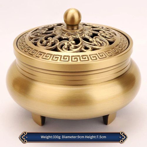 Brûleur d'encens antique chinois en laiton,diffuseur d'arômes,cadre de diffuseur d'arômes,décoration de bureau à domicile,salon et chambre à coucher