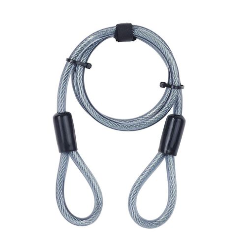 YALE Cable Antivol en Spirale a 2 Boucles - Pour Velo. VTT - 120 cm x 12 mm