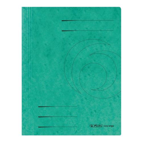 Cahier À Spirales Herlitz 10902989, A4, Avec Agrafe Commerciale, Colorspan, Lot De 25, Bleu Vert