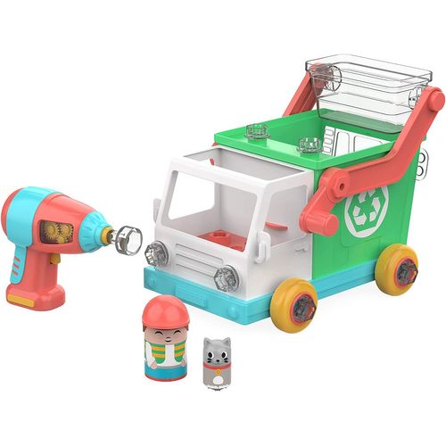 Learning Resources- Camion De Ramassage Bolt Buddies Design Drill Ei-4185