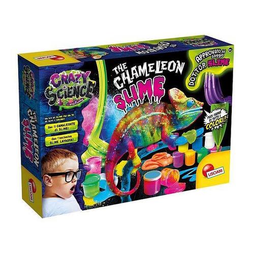 Liscianigiochi 89246 Giochi-Crazy Science Doctor Slime Caméléon Toutes Couleurs